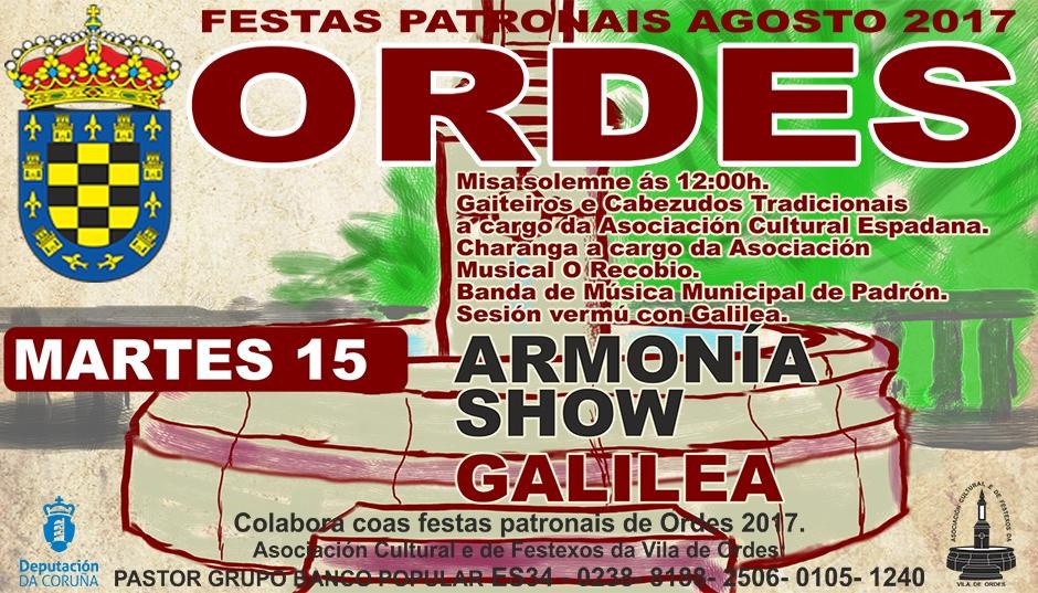 FESTAS PATRONAIS DE ORDES 2017