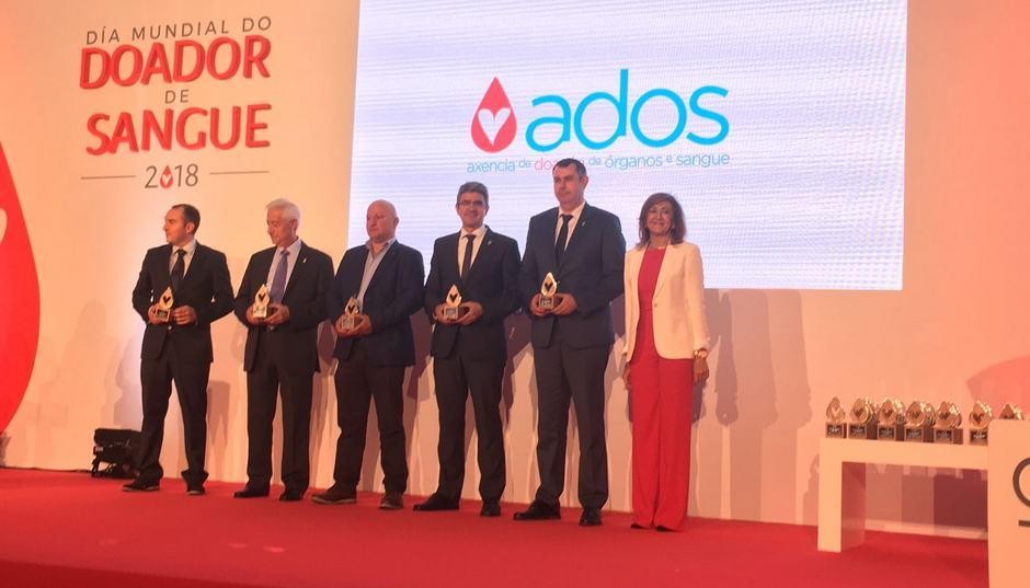 ADOS premia a Ordes no Día Mundial do Doante pola súa gran contribución en materia de doazón de sangue
