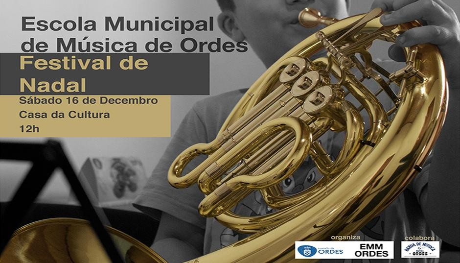 Este sábado a Escola Municipal de Música de Ordes  ofrecerá o seu concerto de Nadal