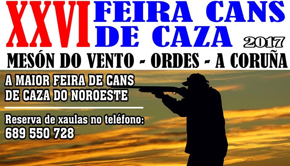 XXVI Feira de Cans de Caza. Aberta inscrición
