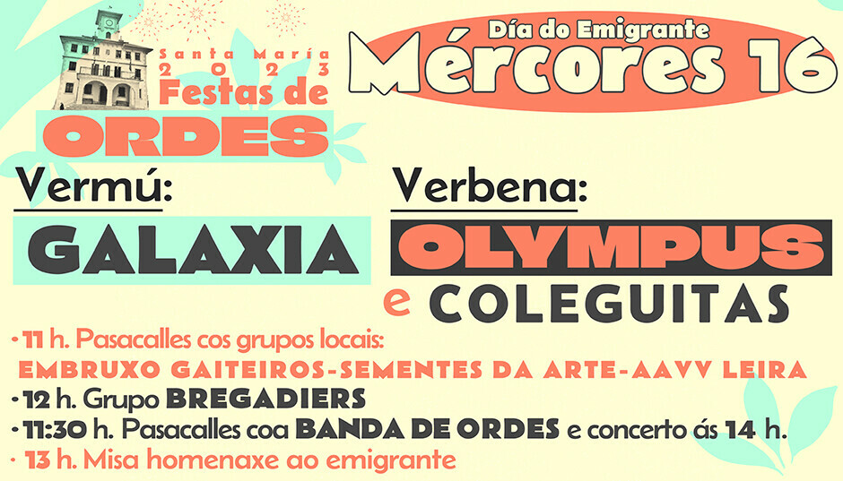 FESTAS DE ORDES 2023
