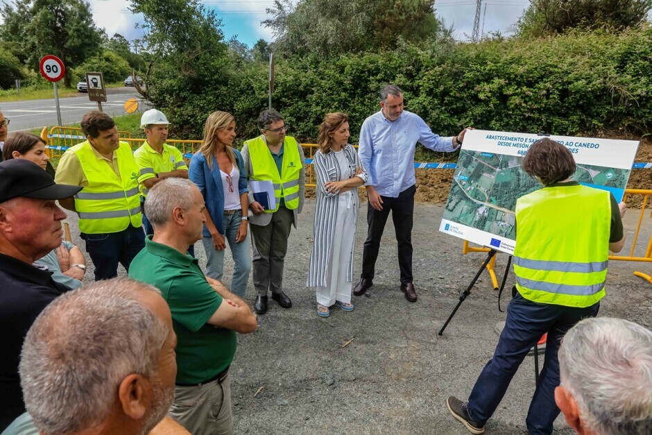 A XUNTA INICIA AS OBRAS DE AMPLIACIÓN DAS REDES DE ABASTECEMENTO E SANEAMENTO DO LUGAR DO CANEDO CUN INVESTIMENTO DE ARREDOR DE 700.000 EUROS