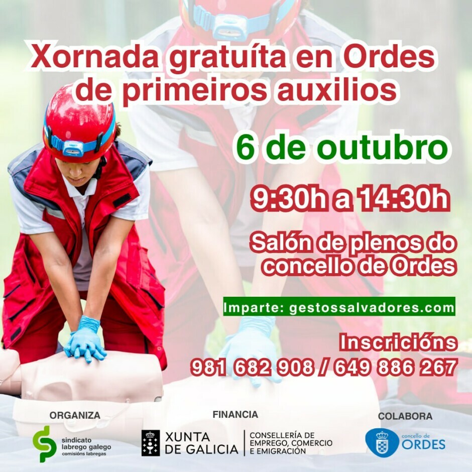 Curso gratuíto de primeiros auxilios
