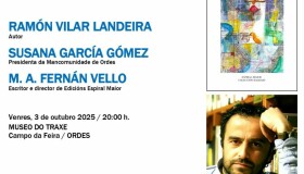 O escritor Ramón Vilar Landeira estará mañá venres no Museo do Traxe 