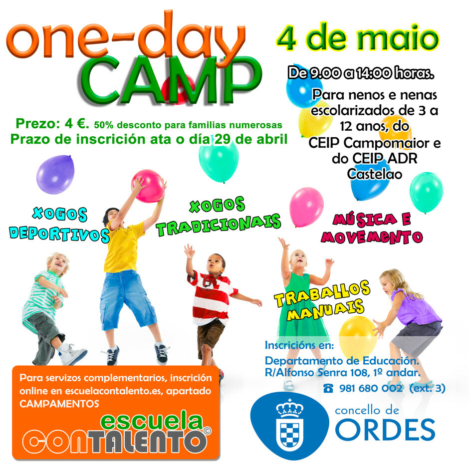 Xornada de conciliación o 4 de maio para a rapazada dos CEIP Campomaior e ADR Castelao