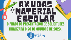 CONVOCATORIA DE AXUDAS PARA MATERIAL ESCOLAR PARA O CURSO 2023/24