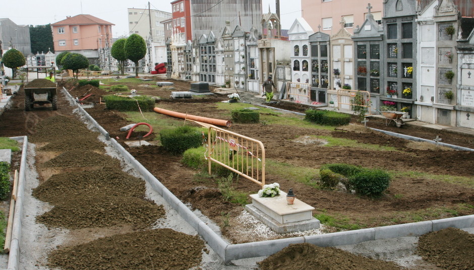 O Concello de Ordes inicia as obras de humanización do cemiterio municipal do Piñeiro