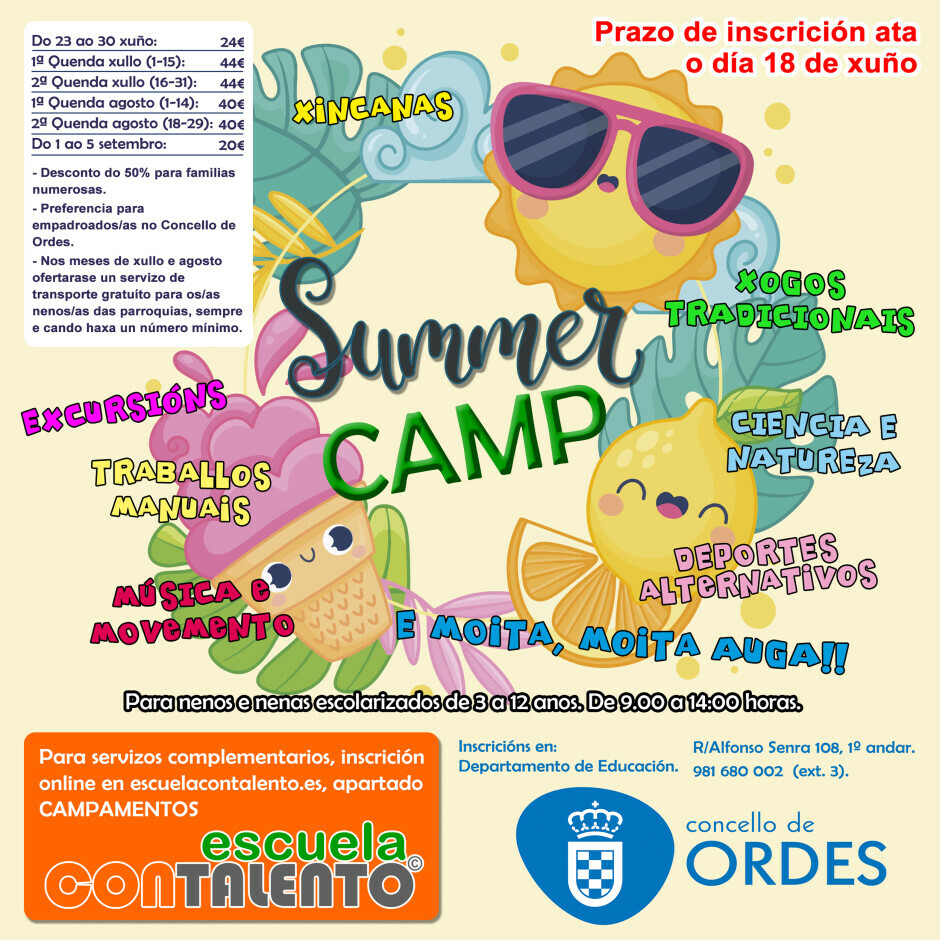 Aberto o prazo para o Summer Camp