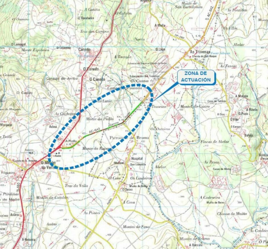 A XUNTA PUBLICA NO DOG A CONVOCATORIA DOS ACTOS EXPROPIATORIOS PARA A CONSTRUCIÓN DUNHA SENDA NA ESTRADA AC-542 EN ORDES
