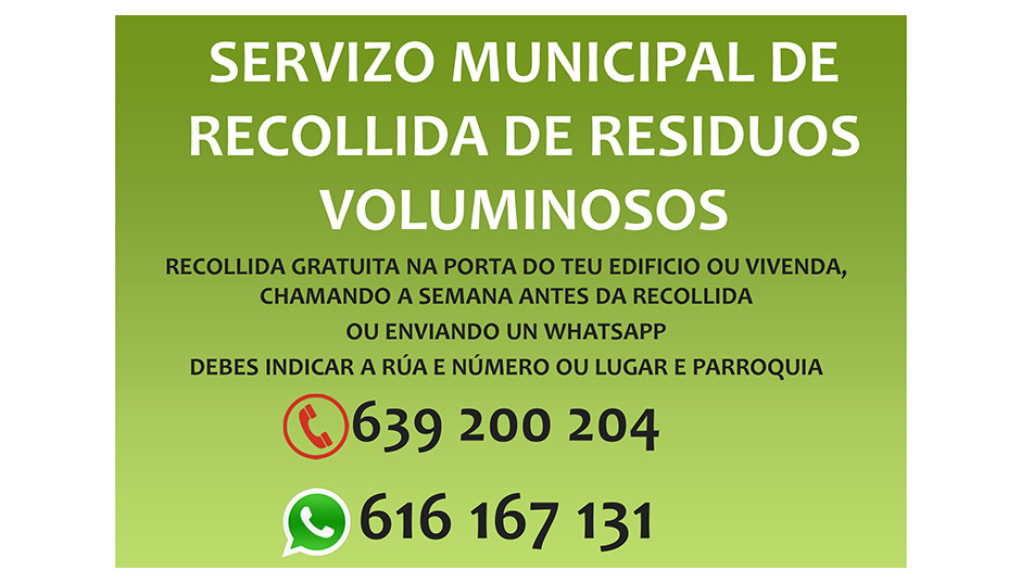 Servizo Municipal de recollida de residuos voluminosos