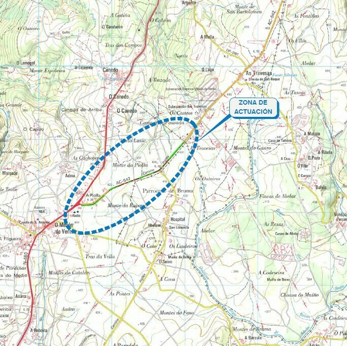 A XUNTA APROBA O PROXECTO DE TRAZADO PARA CONSTRUÍR UNHA NOVA SENDA NA ESTRADA AC-542 EN ORDES, QUE SUPOÑERÁ UN INVESTIMENTO DE CASE 1,2 M€