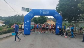David Santos e Claudia Fernández-Couto, vencedores da IV Media Maratón Camiño Inglés-Rede Stelar