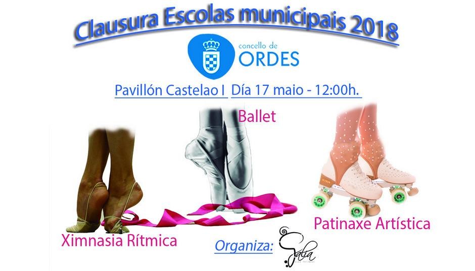 Este xoves exhibición e clausura dos cursos municipais de ballet, patinaxe artística e ximnasia rítmica