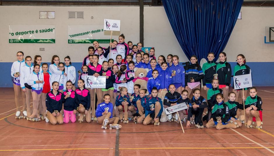 Bo traballo do Club Patinaxe Galia no Trofeo Concello de Ames