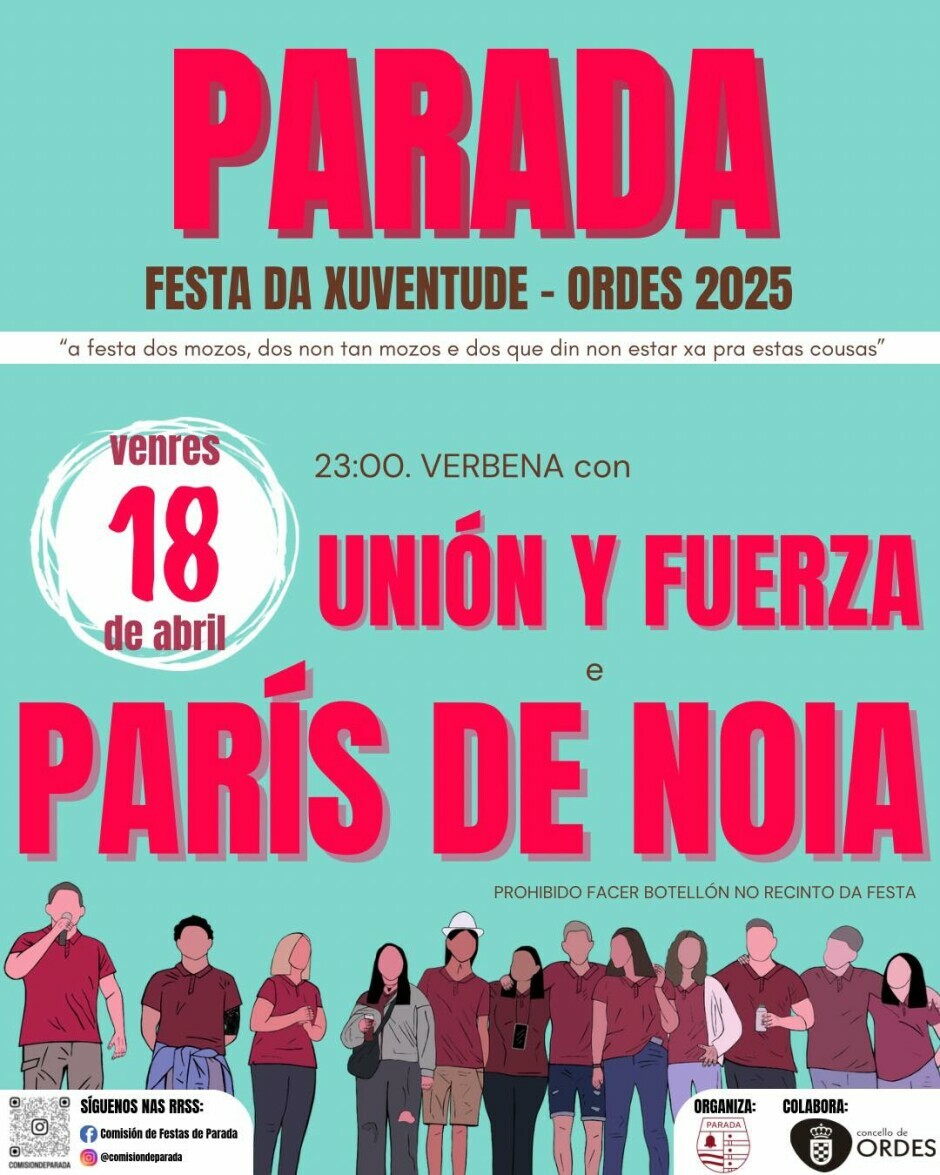 A mocidade de Parada prepara a súa festa