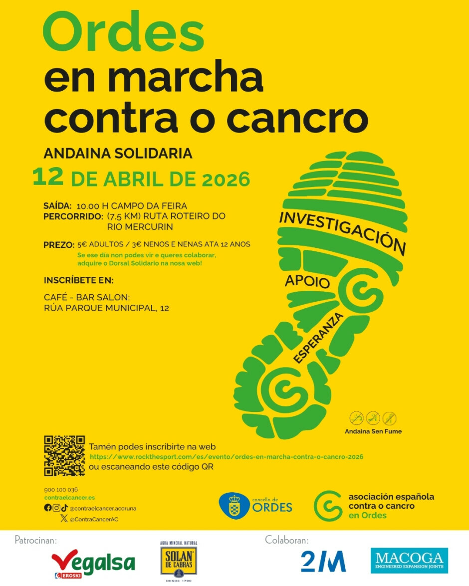 Marcha solidaria contra o cancro en Ordes 