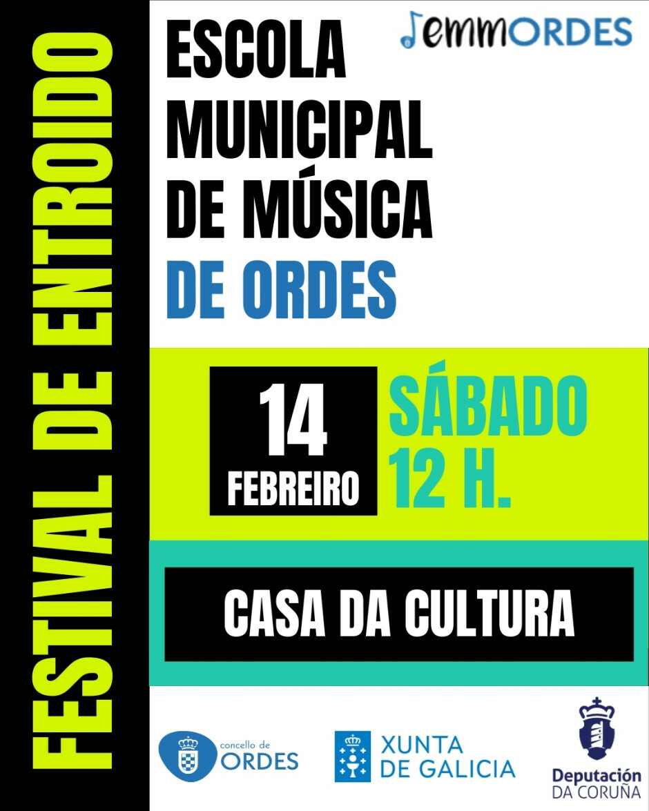 A Escola Municipal de Música celebra este sábado o seu Festival de Entroido