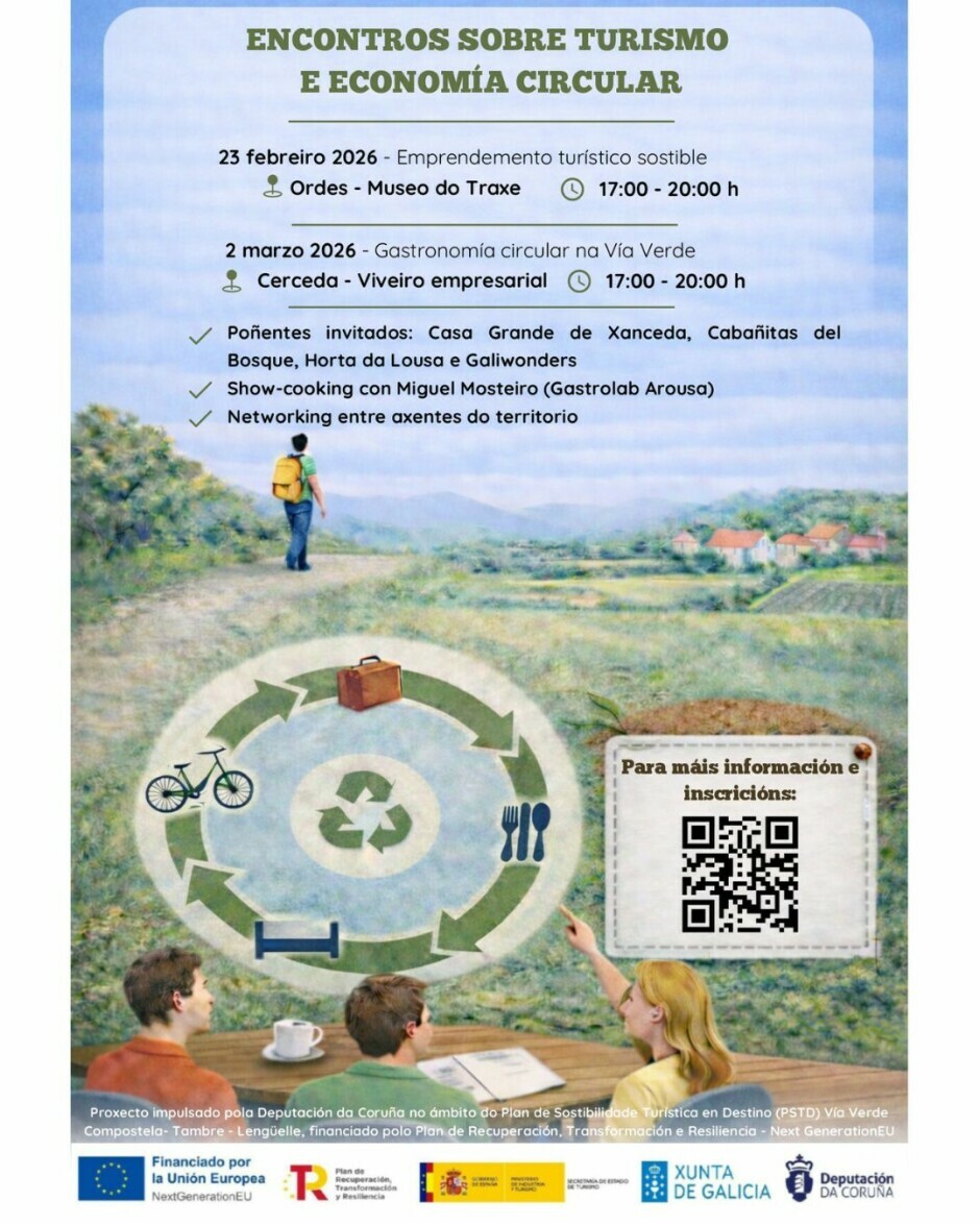 A comarca de Ordes acollerá os Encontros sobre Turismo e Economía Circular