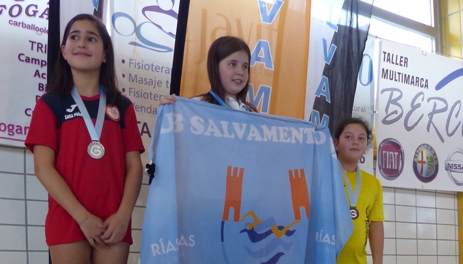 Xiana López, campioa galega alevín de salvamento