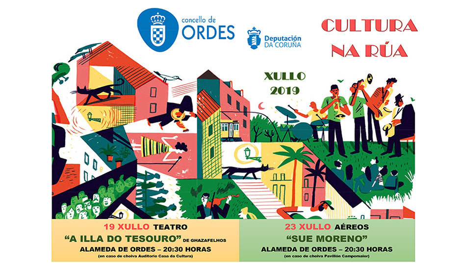 Espectáculo aéreo para despedir Cultura na rúa