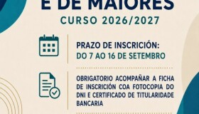 ACTIVIDADES CULTURAIS, DEPORTIVAS E DE MAIORES | CURSO 2026/2027
