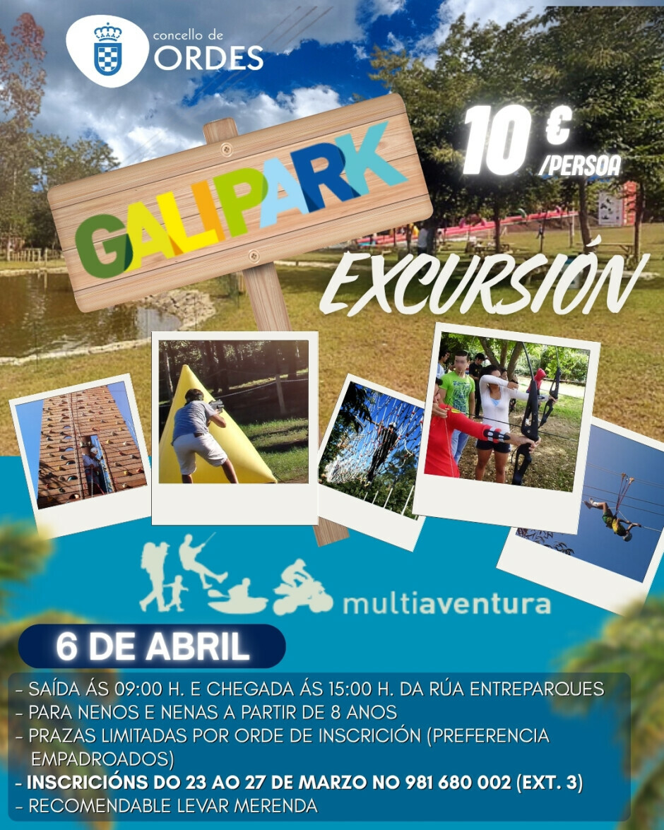 Excursión ao parque multiaventuras Galipark