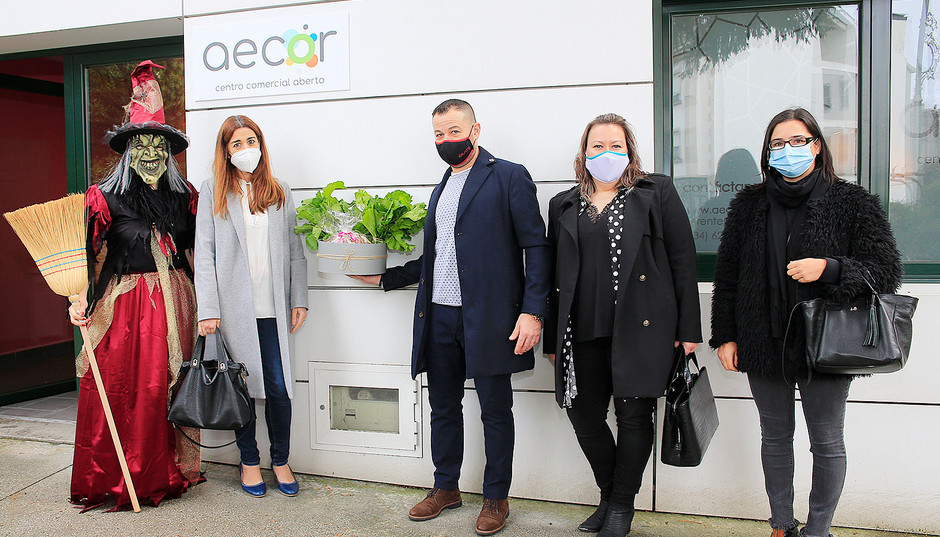 Sol Vázquez, Directora Xeral de Comercio e Consumo da Xunta de Galicia, visitou Ordes para inaugurar a campaña de promoción do Samaín da AECOR