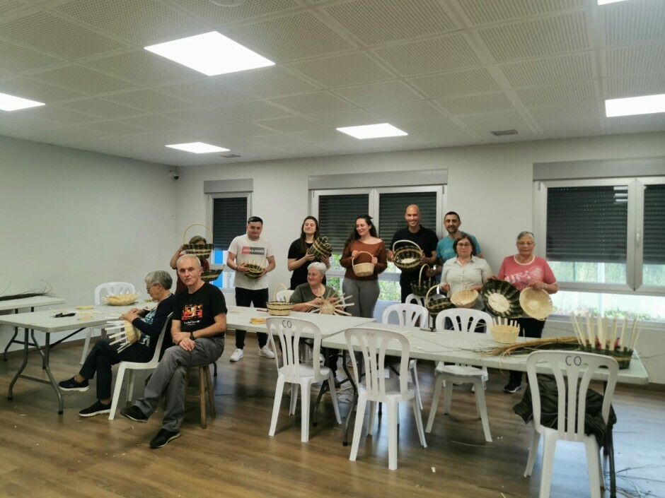 Finalizado o curso de cestería tradicional