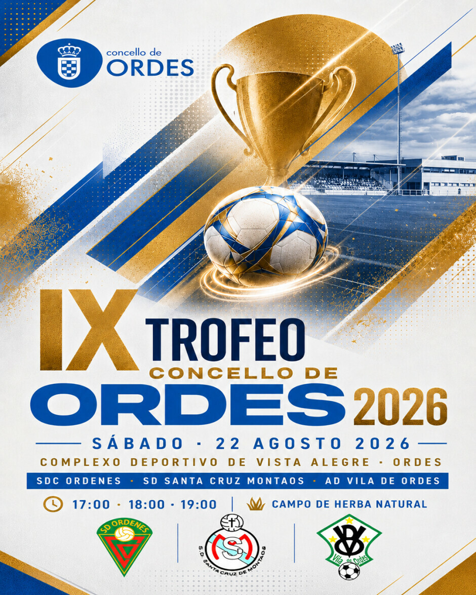 O IX Trofeo Concello de Ordes disputarase en agosto
