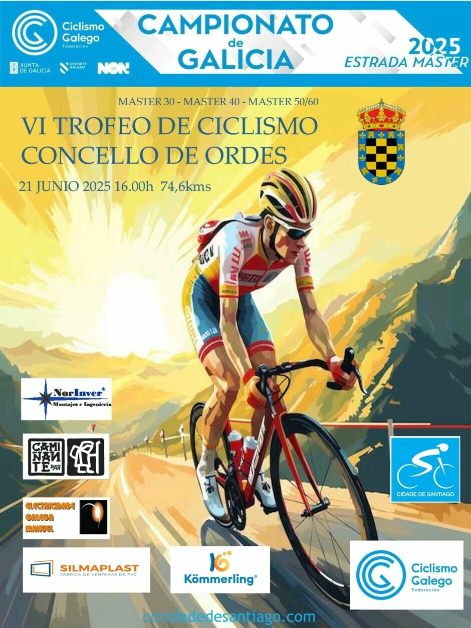 O VI Trofeo de Ciclismo Concello de Ordes terá lugar no mes de xuño