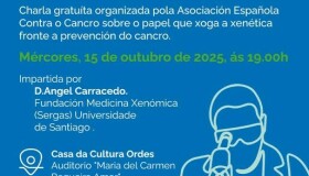 Ángel Carracedo ofrecerá unha charla en Ordes sobre a xenética como medida de prevención contra o cancro