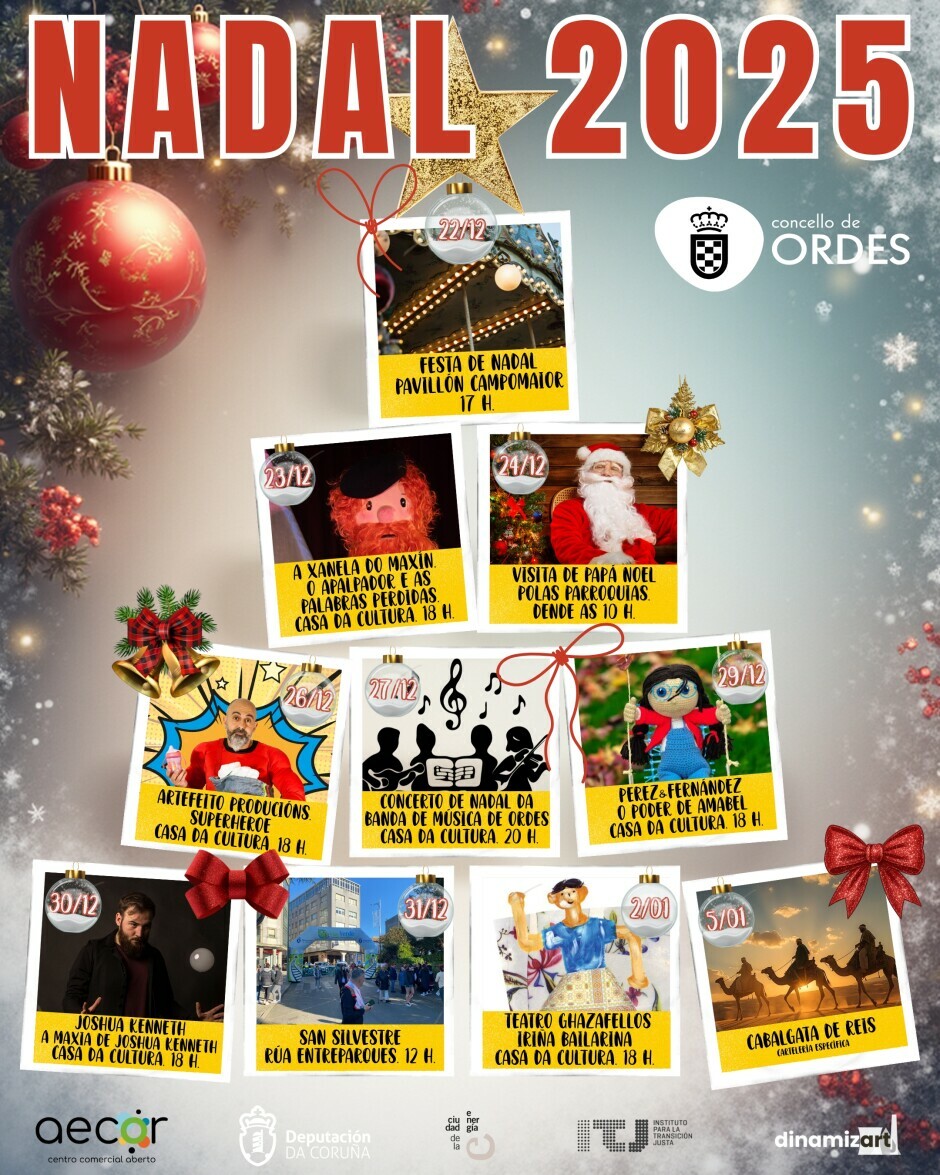 Monicreques, teatro, maxia, música, festas, deporte… todo ten cabida no programa de Nadal de Ordes
