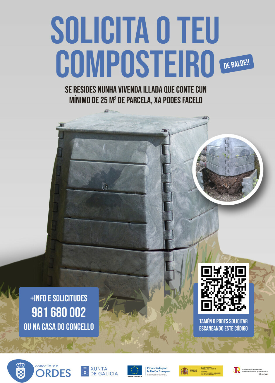 O Concello de Ordes pon en marcha a campaña de ‘Compostaxe Doméstica’ destinada á veciñanza.