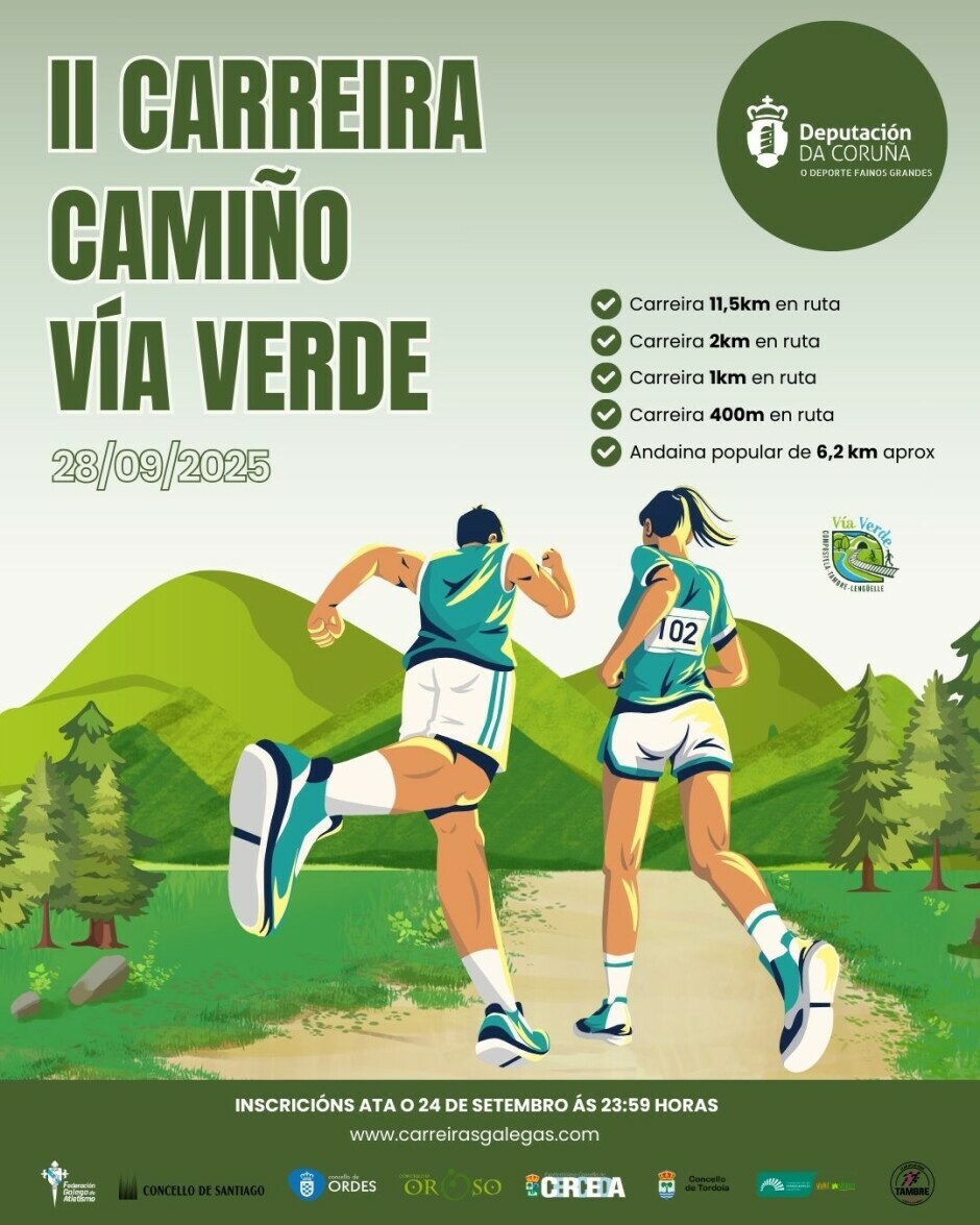 A II Carreira Camiño Vía Verde celebrarase o día 28