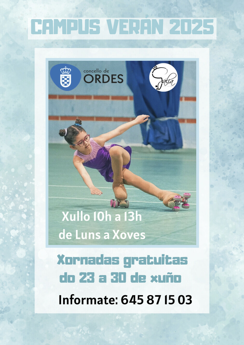 O Club Patinaxe Galia convoca o seu Campus Verán 2025