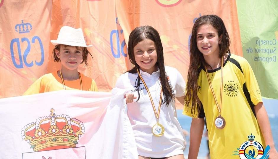Xiana López Fernández, nova campioa nacional alevín en Salvamento e Socorrismo