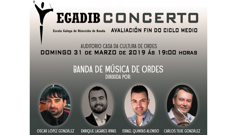 A Banda de Música de Ordes porase este domingo na man de catro directores galegos.