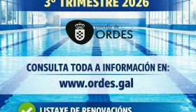 RENOVACIÓNS E NOVAS INSCRICIÓNS PARA O 3º TRIMESTRE DOS CURSOS DE NATACIÓN NA PISCINA IVÁN RAÑA FUENTES