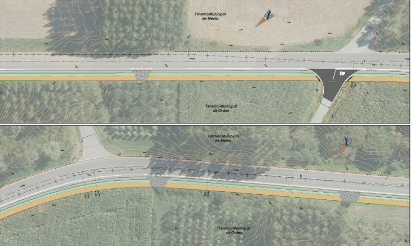A XUNTA APROBA O PROXECTO DE TRAZADO PARA CONSTRUÍR UNHA NOVA SENDA NA ESTRADA AC-542 EN ORDES, QUE SUPOÑERÁ UN INVESTIMENTO DE CASE 1,2 M€