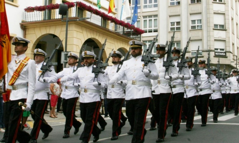 O comandante xeral da Infantería de Mariña preside os actos de homenaxe ao Soldado Lois 